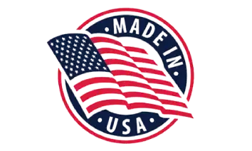 Badge indicating the product is manufactured in the United States
