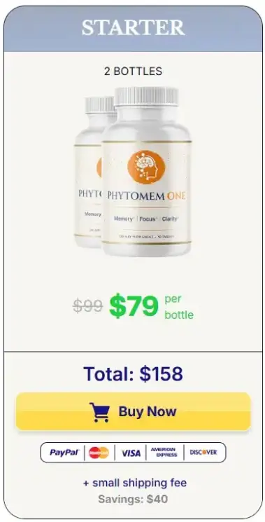 Two-bottle Phytomem One supplement package