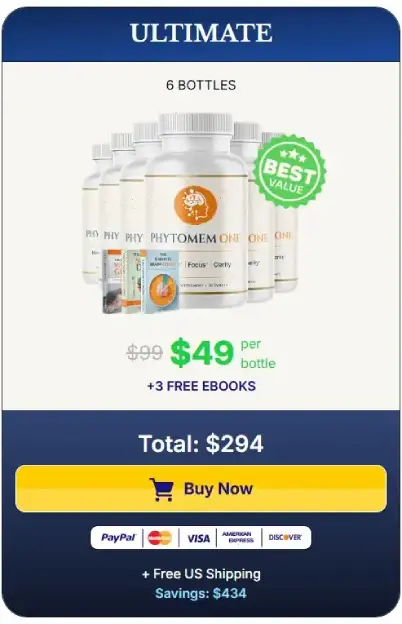 Six-bottle supplement package option